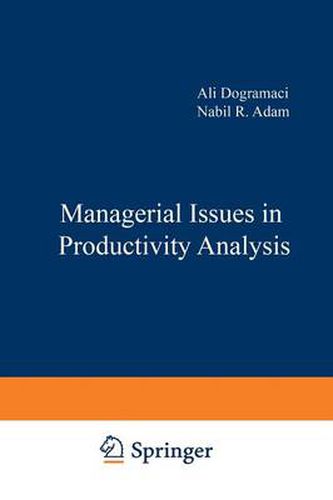 Cover image for Managerial Issues in Productivity Analysis