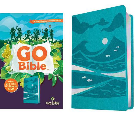 Cover image for NLT Go Bible for Kids (Leatherlike, Teal Ocean)