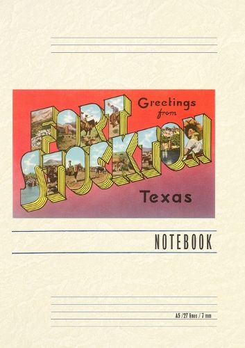 Cover image for Vintage Lined Notebook Greetings from Fort Stockton, Texas