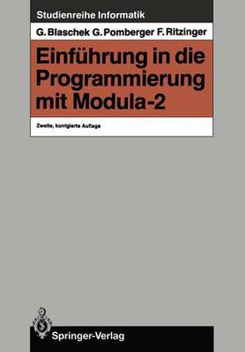 Cover image for Einfeuhrung in die Programmierung mit Modula-2