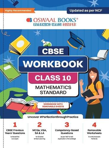 Cover image for Oswaal NCERT & CBSE Pullout Worksheets Class 10 Mathematics (S) For 2024 Exam