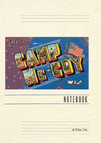 Cover image for Vintage Lined Notebook Greetings from Camp McCoy, Wisconsin