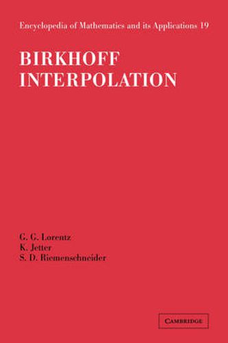 Birkhoff Interpolation