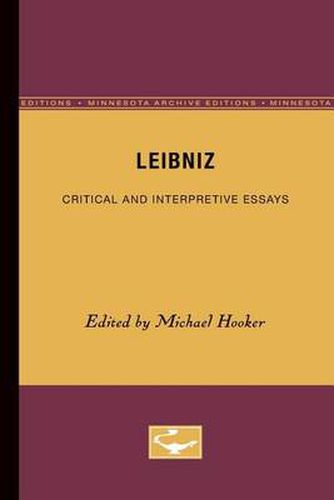 Cover image for Leibniz: Critical and Interpretive Essays