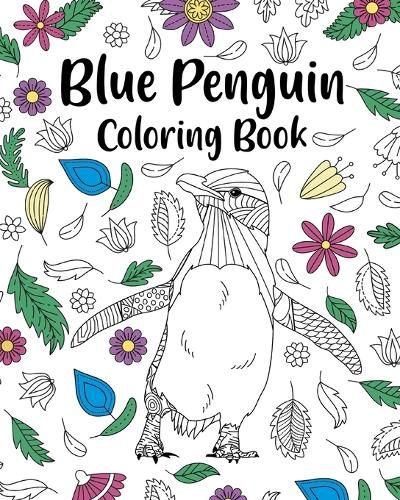 Cover image for Blue Penguin Coloring Book