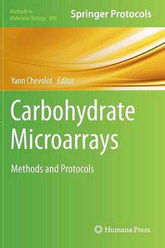 Cover image for Carbohydrate Microarrays: Methods and Protocols