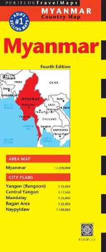 Cover image for Myanmar Travel Map Fourth Edition: (Burma Travel Map)