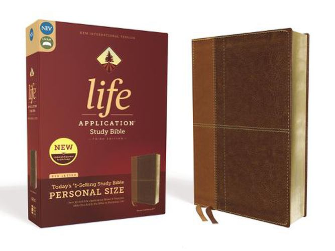 Cover image for NIV, Life Application Study Bible, Third Edition, Personal Size, Leathersoft, Brown, Red Letter