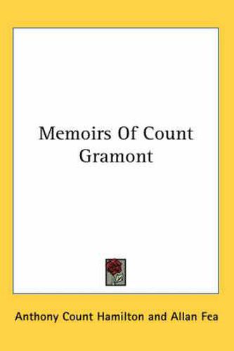 Cover image for Memoirs of Count Gramont
