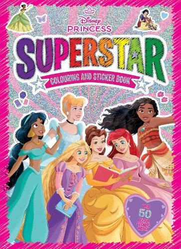 Cover image for Disney Princess: Superstar Colouring and Sticker Book