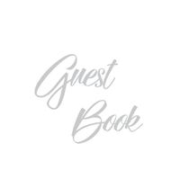 Cover image for Silver Guest Book, Weddings, Anniversary, Party's, Special Occasions, Memories, Christening, Baptism, Wake, Funeral, Visitors Book, Guests Comments, Vacation Home Guest Book, Beach House Guest Book, Comments Book and Visitor Book (Hardback)