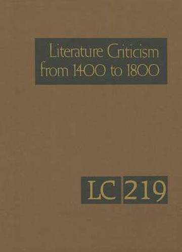 Cover image for Literature Criticism from 1400 to 1800