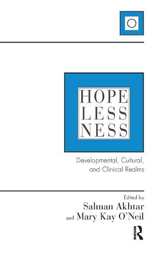 Cover image for Hopelessness: Developmental, Cultural, and Clinical Realms