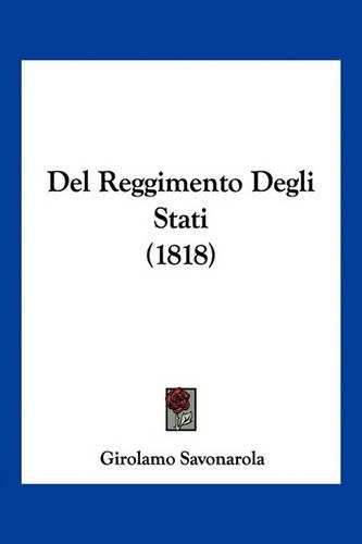 Cover image for del Reggimento Degli Stati (1818)
