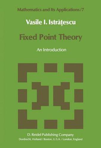 Cover image for Fixed Point Theory: An Introduction