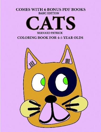 Cover image for Coloring Book for 4-5 Year Olds (Cats)