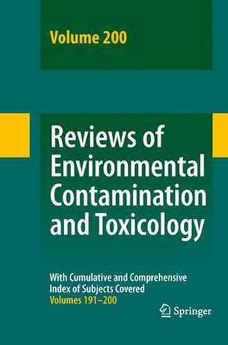 Cover image for Reviews of Environmental Contamination and Toxicology 200