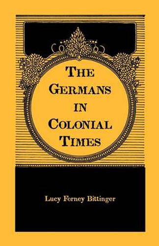 Cover image for The Germans in Colonial Times