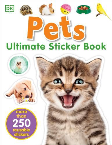 Cover image for Ultimate Sticker Book: Pets