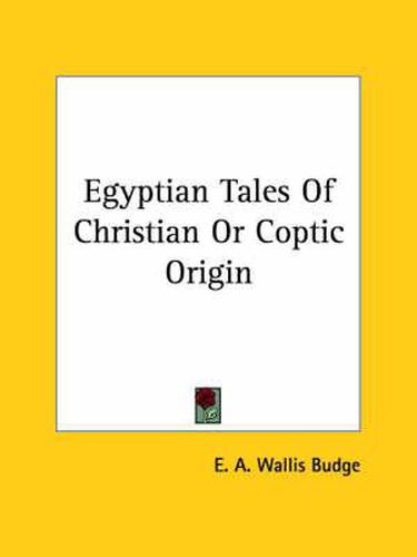 Cover image for Egyptian Tales of Christian or Coptic Origin