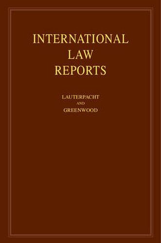 Cover image for International Law Reports: Volume 147