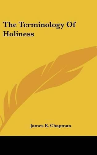 The Terminology of Holiness