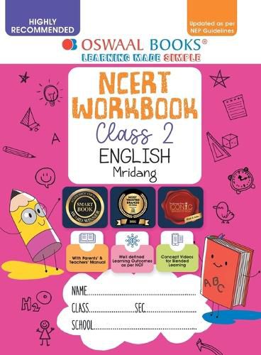 Cover image for Oswaal NCERT Workbook Class 2 English Mridang (For Latest Exam)