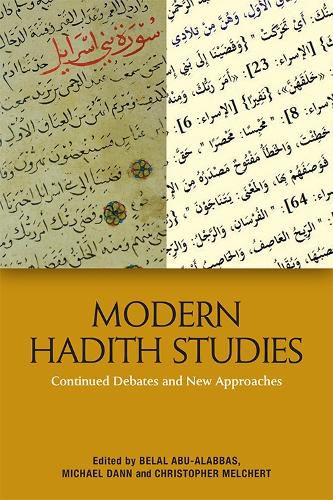 Cover image for Modern Hadith Studies: Continuing Debates and New Approaches