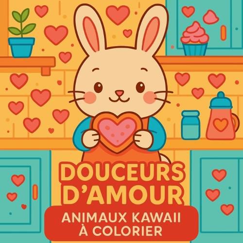 Cover image for Douceurs d'amour - Animaux kawaii a colorier