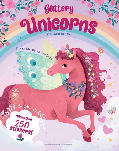 Cover image for Glittery Unicorns: Sticker Book