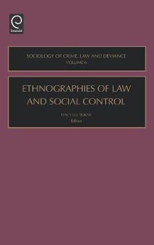 Cover image for Ethnographies of Law and Social Control