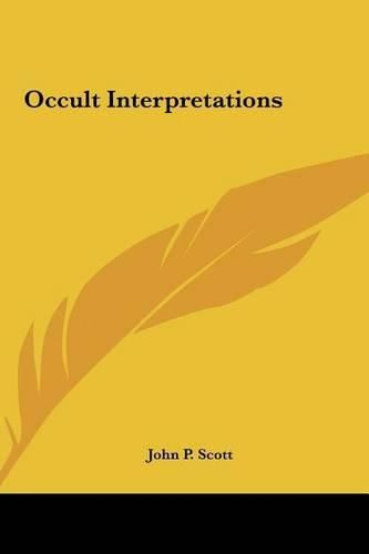 Cover image for Occult Interpretations