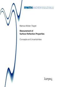 Cover image for Measurement of Surface Reflection Properties: Concepts and Uncertainties