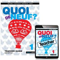 Cover image for Quoi de Neuf ? 1 Teacher Guide, Teacher eBook and Audio Download