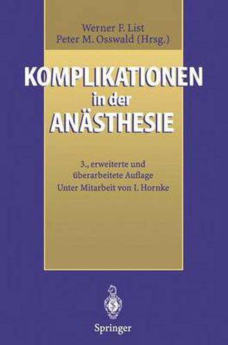 Cover image for Komplikationen in der Anasthesie