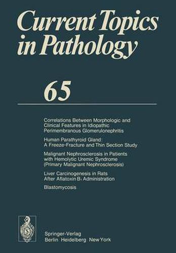 Cover image for Current Topics in Pathology: Continuation of Ergebnisse der Pathologie