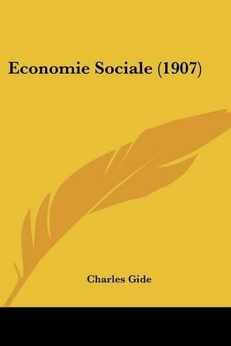 Cover image for Economie Sociale (1907)
