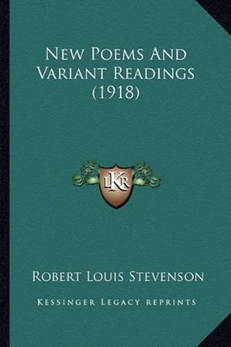 Cover image for New Poems and Variant Readings (1918)