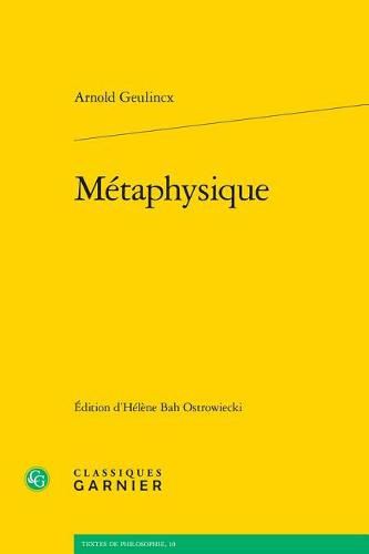 Cover image for Metaphysique