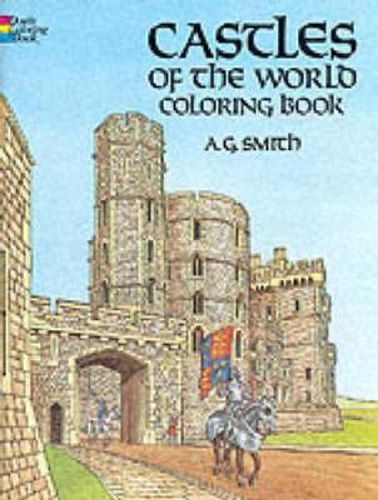 Cover image for Castles of the World Colouring Book