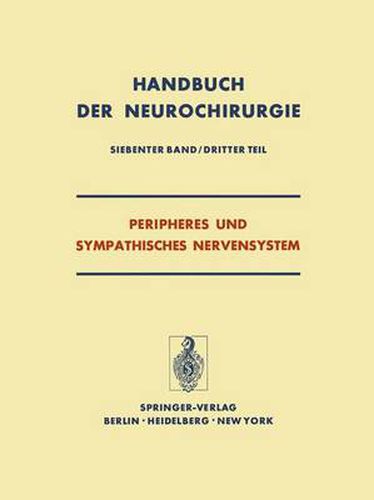 Cover image for Peripheres Und Sympathisches Nervensystem