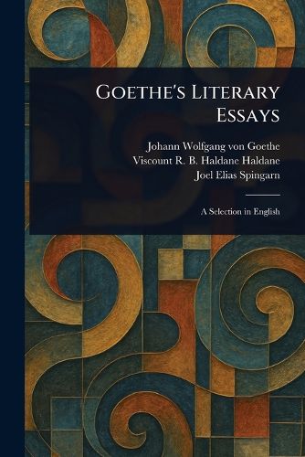 Cover image for Goethe's Literary Essays