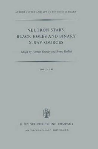 Neutron Stars, Black Holes and Binary X-Ray Sources