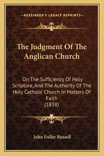 Cover image for The Judgment Of The Anglican Church