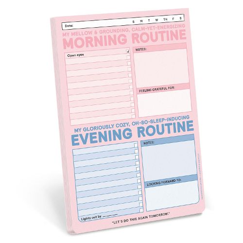Cover image for Knock Knock AM/PM Routine Classic Pad (Pastel Version)