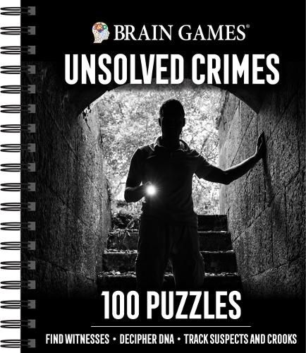 Cover image for Brain Games - Unsolved Crimes: 100 Puzzles