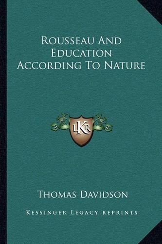 Rousseau and Education According to Nature