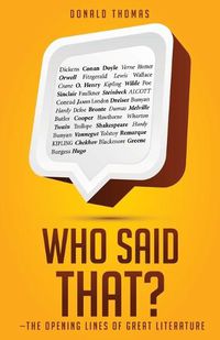 Cover image for Who Said That?: The Opening Lines of Great Literature