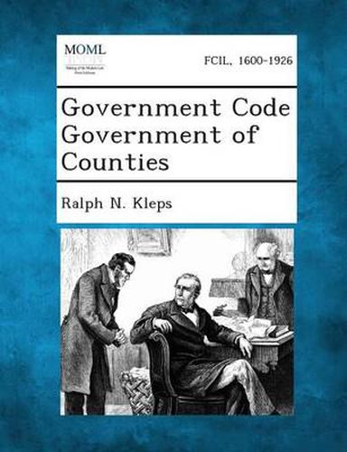 Cover image for Government Code Government of Counties