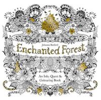Cover image for Enchanted Forest: An Inky Quest and Coloring Book for Adults